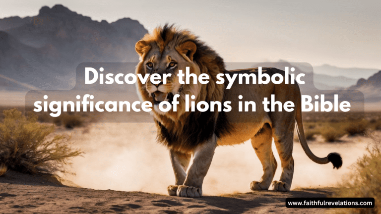 What Do Lions Represent In The Bible